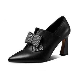 Bow Boots Women Fashion High Heels Lady Party Shoes
