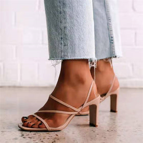 Stiletto Sandals Plus Size 36-43 Woman High Heels Shoes Lady
