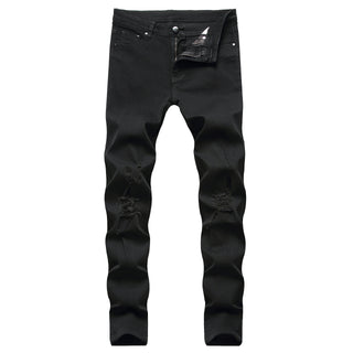 High Elastic Ripped Slim Jeans