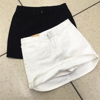 Denim Women's Anti-exposure A- Line Short Skirt Ins