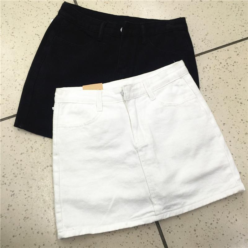 Denim Women's Anti-exposure A- Line Short Skirt Ins