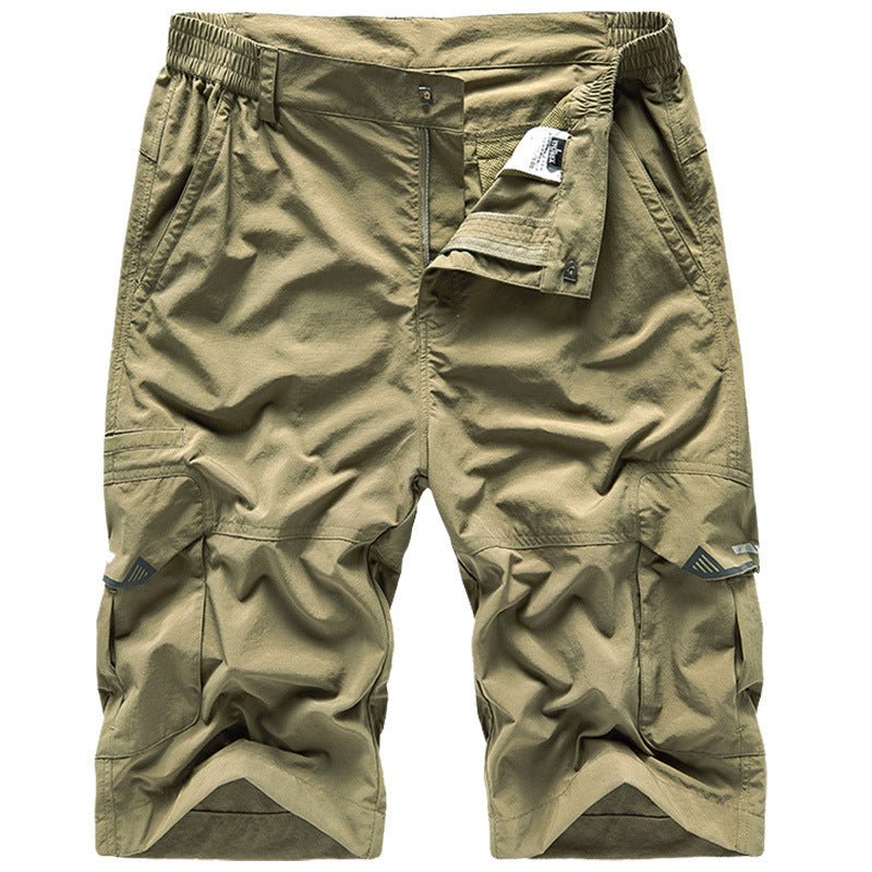 Shorts Men's Quick-drying Outdoor Straight Loose Multi-bag