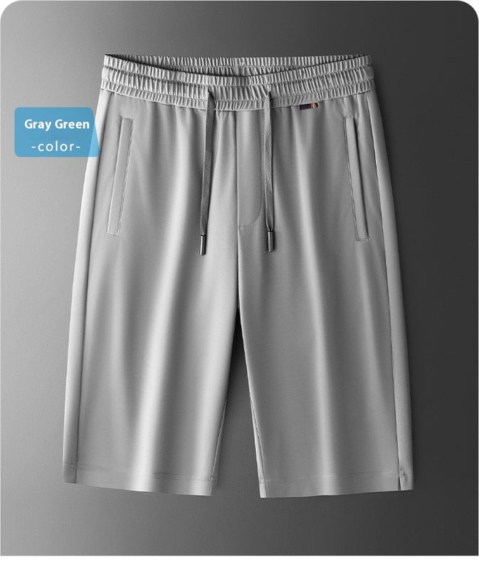 Men's Mulberry Silk Cool Skin-friendly Straight Shorts