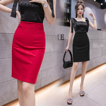 Versatile Slim Fit Fashion Casual Mid-length Business Hip-wrapped Dress