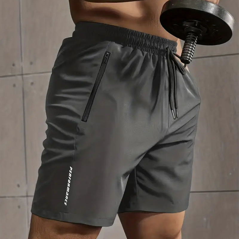 Men's Outdoor Ice Silk Loose Quick-drying Sports Shorts