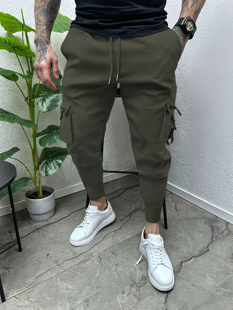 Men's Casual Multi-pocket Slim Fit Overalls
