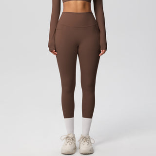 Solid Color Double-sided Brushed Tight Breathable Yoga Pants