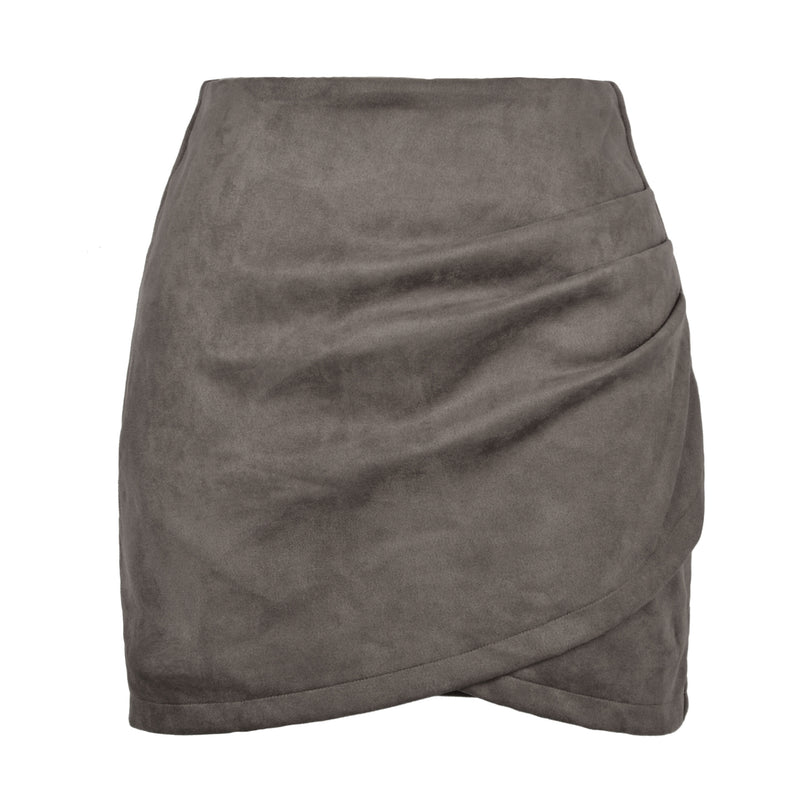 Solid Color Sheath Skirt Autumn And Winter Irregular Women's Clothing