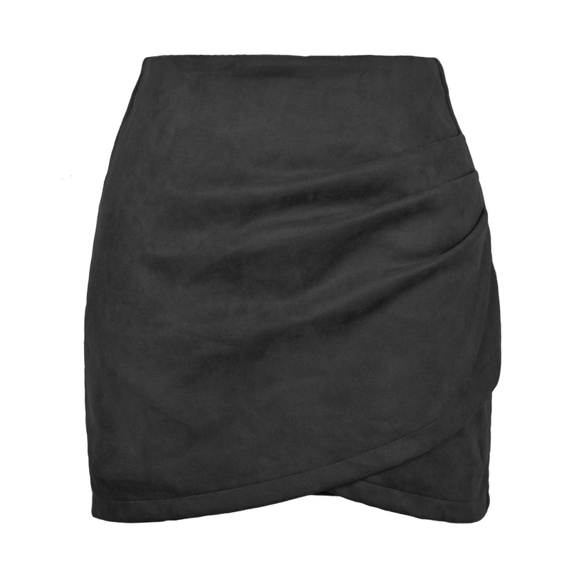 Solid Color Sheath Skirt Autumn And Winter Irregular Women's Clothing