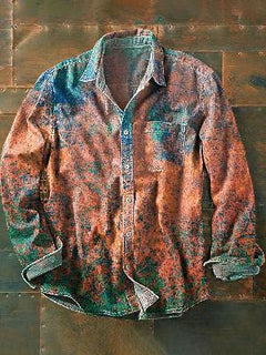 New Retro Men's Long Sleeve Top Shirt