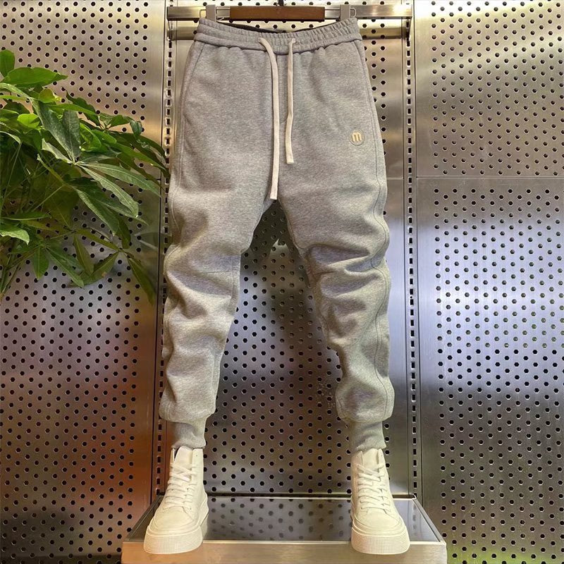 Couple Sports Pants Boys Corduroy Ankle-tied