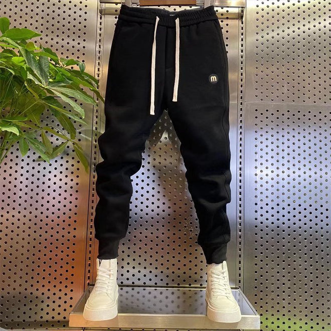 Couple Sports Pants Boys Corduroy Ankle-tied