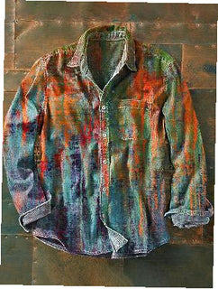 New Retro Men's Long Sleeve Top Shirt