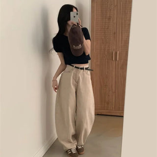 Back Heart-shaped Pocket Jeans For Women In Spring