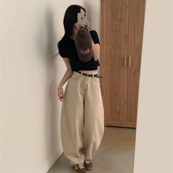 Back Heart-shaped Pocket Jeans For Women In Spring