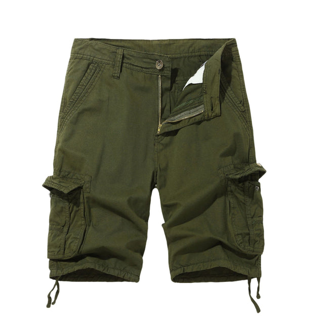Spring Men's Cargo Shorts Multi-pocket Plus Size