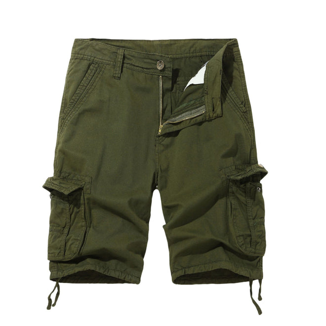 Spring Men's Cargo Shorts Multi-pocket Plus Size