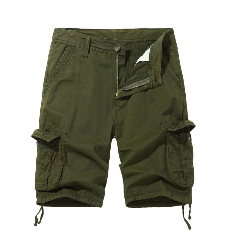 Spring Men's Cargo Shorts Multi-pocket Plus Size