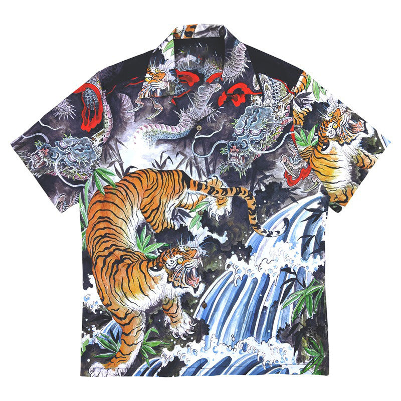 Summer Leisure Loose Shirt Men's And Women's Tops