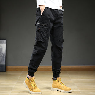 Men's Summer Japanese Overalls Loose High Sense