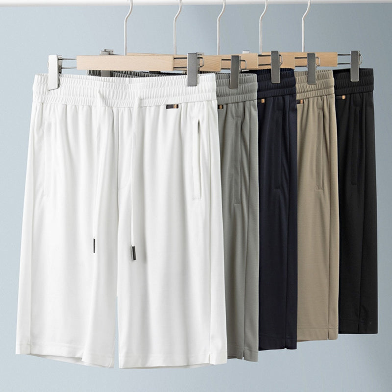 Men's Mulberry Silk Cool Skin-friendly Straight Shorts
