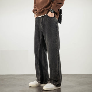 Weila Straight Loose American High Street Vibe Fashion Brand Casual Jeans