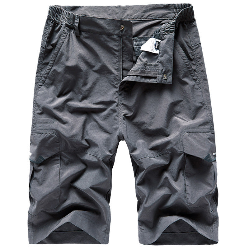 Shorts Men's Quick-drying Outdoor Straight Loose Multi-bag